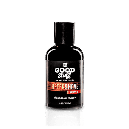The Good Stuff After Shave Premium Quality with Built-In SPF15 Sun Block. The Only First Quality After Shave on the market with built in Sunscreen!