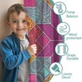 thumbnail image 3 of Blackout Kids Curtains,Boho Bohemia Flower Childrens Insulated Curtains Set Of 2,Bedroom Essentials,Toddler Room Decor 42"x54"(106x137cm), 3 of 4