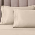 thumbnail image 3 of Superior 4-Piece Modern Ivory Egyptian Cotton Sheet Set, Queen, 3 of 14