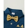 thumbnail image 2 of Toddler Baby Boy Clothes Suit 1-5T Wedding Outfits Formal Dress Shirt Bowtie Suspender Pants Set, 2 of 10
