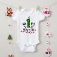 thumbnail image 3 of Body de bebé con estampado navideño en español para mi primer bebé, mono de manga corta para recién nacido, traje de fiesta para niño pequeño, 3 of 5