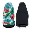 thumbnail image 4 of Uorisanigo High Back Front Car Seat Covers Universal Fit Washable Hawaiian Flower Leaves Bucket Seat Cover Protection for Cars SUV Truck, 2Pcs/Set, Cars Interior Accessories, 4 of 7