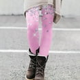 thumbnail image 4 of Gibobby Leggings cálidos para mujeres Leggings con estampado de moda para mujer Leggings elásticos pantalones casuales botas pantalones(Rosa caliente,G), 4 of 5