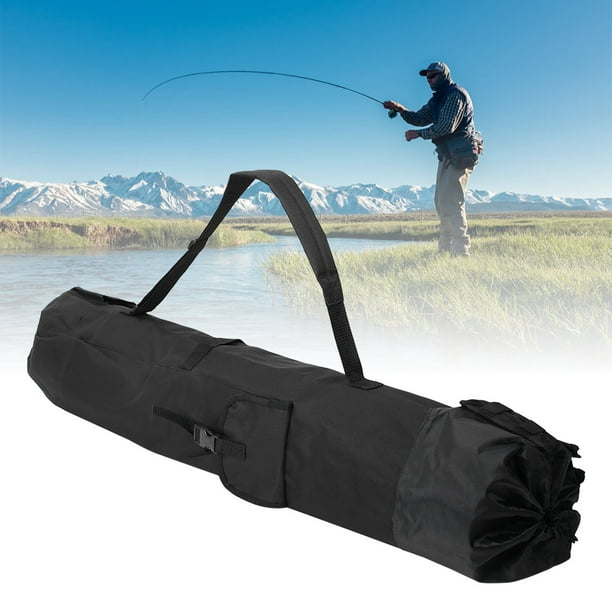 Adjustable Buckle Fishing Rod Storage Bag, Extra Long Outer Pocket