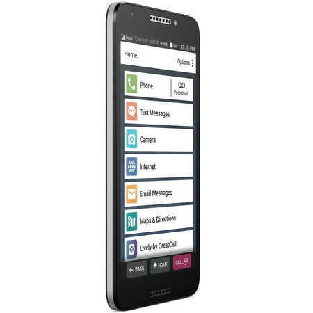Lively™ - Jitterbug Smart2 Smartphone for Seniors - Black