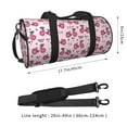 thumbnail image 2 of Rocae Bike with Donut Wheels Print Round Travel Duffel Bag and Fitness Bag, Women's Waterproof Weekend Tote, Men's Travel and Fitness Essentials, 2 of 8