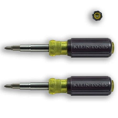 Klein Tools 32500 Precision Screwdriver and Nut Driver Bit Set 11-in-1 Multi Tool 2 Pack
