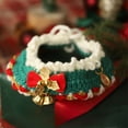 thumbnail image 4 of Xihbxyly Bufanda Navideña para Mascotas, Diseño Tejido Artesanal, Collar Festivo con Pajarita, Accesorios de Invierno para Mascotas, Anilla Ajustable para El Cuello, Ideal para Reuniones Navideñas, T, 4 of 6