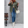 thumbnail image 2 of Solid Color Distressed Jacket, Olive Green, Large, 2 of 5