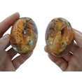 thumbnail image 4 of Yellow Resin Transparent Lava Dragon Egg Sculpture Decor, 4 of 4