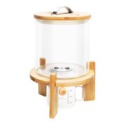 Peakora Bamboo Cereal Dispenser Cereal Containers Storage Cereal Dispenser for Pantry Organization and Storage Organization and Storage Natural