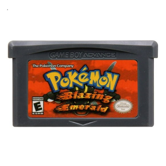 Pokemon Blazing Emerald US Game Boy Advance GBA 32-bit
