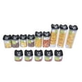 thumbnail image 1 of 14 Pcs/ensemble Bocal Rectangulaire Scellé avec Couvercle Conteneur de Poudre de Lait Accessoire de Cuisine Noir Couvercle Transparent Boucle, 1 of 7