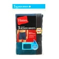thumbnail image 2 of Hanes Men's Cotton Boxer Brief Pack, Moisture-Wicking, 3-Pack, 2 of 9