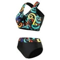 thumbnail image 3 of Birdeem Ladies Fashion Printing Vest Swimsuit Split Bikini Womens Large Size Briefs Swimsuit, 3 of 5