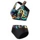 thumbnail image 3 of Traje de baño de chaleco con estampado elegante para mujer Bikini dividido Traje de baño de calzoncillos de gran tamaño para mujer OAVQHLG3B Store  lin121212, 3 of 3