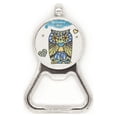 thumbnail image 1 of Decorative Love Owl Acero inoxidable Metal cerveza tapa sacacorchos, 1 of 3