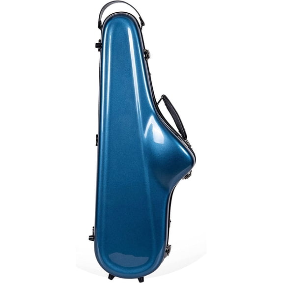 Crossrock Tenor Saxophone Fiberglass Case with Backpack Straps, Deluxe Tenor Sax Hard Case