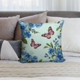 thumbnail image 6 of Pioneer Flower And Butterfly Pillow Covers,Pioneer Flower And Butterfly Throw Pillow Covers 20"×20" ,Living Room Sofa Couch Pillow Covers,Decorative Pillow Covers, 6 of 7