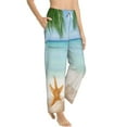 thumbnail image 2 of Bingfone Pajamas For Women,Starfish In Beach Pajama Pants With Pockets-Medium, 2 of 9