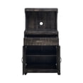 thumbnail image 2 of Home Source  Microwave Cart with Double Door Cabinet, 1 Drawer, and Top Shelf, Charcoal Finish, 2 of 4