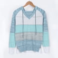 thumbnail image 4 of IROINNID Womens Plus Size Tops Home Christmas Printed Pullover Round-Neck Long Sleeve Buttons Blouse Tops,Sky Blue, 4 of 5