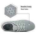 thumbnail image 4 of Women's Walking Shoes Mesh Breathable Lace up Sneakers Running Shoes, 4 of 6
