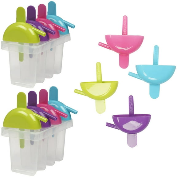 2 Pack Ice Pop Popsicle Mold Maker Frozen Dessert Treats Refreshing Pops DIY New