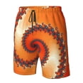 thumbnail image 5 of Disketp Men'S Swim Trunks Hawaiian Breathable Surf Beach Swimsuits Mesh Lining Beach Shorts With Pockets-Orange Rotating, 5 of 9