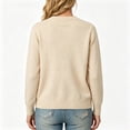 thumbnail image 3 of Cardigan Womens Button Up Sweaters Long Sleeve Solid Color Cardigan Jackets, 3 of 4