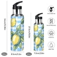 thumbnail image 2 of Yayeee 33oz Insulated Water Bottle Double Wall Stainless Steel with Flip Straw Lid, Cartoon Plaid Lemon, 2 of 7