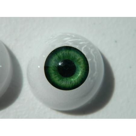- 26mm Pair of Realistic Life Size Acrylic Half Round Hollow Back Eyes for Halloween PROPS, MASKS, DOLLS or Bears FB03