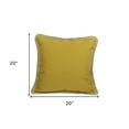 thumbnail image 5 of HomeRoots 20"X20" Gold Linen Blend Zippered Pillow, 5 of 5