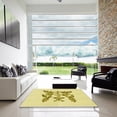 thumbnail image 7 of Ahgly Company Machine Washable Indoor Round Transitional Sun Yellow Area Rugs, 7' Round, 7 of 7