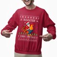 thumbnail image 2 of Christmas Sweatshirt, Funny Ugly Christmas Sweater, Rooster Christmas Sweater, Funny Santa Claus Xmas Sweatshirt, 2 of 5