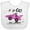AA-White, variant on Inktastic Go Go Go Pink Racing Car Boys or Girls Baby Bib