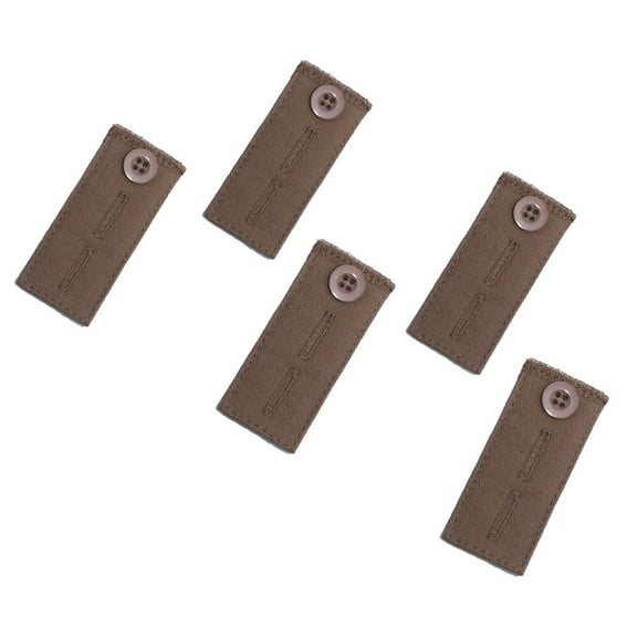 Pant Waistband Button Extender (5-Pack, Khaki)