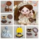 thumbnail image 2 of Ropa de muñecas de peluche para bebé, ropa de falda de cerdo lulu, 3 muñecas Idol V3, 20cm, 2 of 5