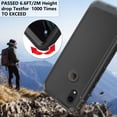thumbnail image 6 of Compatible with iPhone XR 6.1 Phone Case Hybrid Rugged Shockproof Hard Protective Drop Proof Full Body Heavy Duty Mobile Cell Cover for iPhoneXR iPhone10 10XR 10R RX CR iPhoneXRcases Women Men Black, 6 of 8