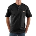 thumbnail image 1 of Camisa Carhartt Workwear Pocket Henley para hombre, color negro, talla L, 1 of 1
