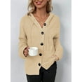 thumbnail image 5 of Ecetana Cardigans for Women Long Sleeve Knit Hooded Sweater Coat Female, 5 of 5