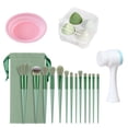 thumbnail image 3 of 13pcs Makeup Brushes Kit With Wood HandleEyeshadow Brush Makeup Sponge Set Beauty Tools With Storage Bag, 3 of 9