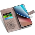 thumbnail image 3 of Asuwish Compatible with Motorola Moto G Stylus 4G 2023 Wallet Phone Case and Tempered Glass Screen Protector Flip Credit Card Holder Stand Mandala Flower Cell Cover for GStylus XT2317-1 XT2317-2 Gray, 3 of 9