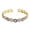 Style 2, variant on PAENENPH 14K Gold Crystal Evil Eye Open Cuff Bangle for Women,Delicate Colorful Devil's Eye Beaded Open Bangle Bracelet,Fashion Christmas Jewelry Gift for Her