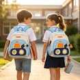thumbnail image 7 of Weebloom School Backpack For Kids Boys Girls Lightweight Cartoon Cute Preschool Lightweight Design Bookbag Elementary Middle School White, 7 of 7