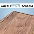 thumbnail image 6 of Härthwood Walnut Wood Cutting Board with Juice Groove | Genuine North American Black Walnut Prep & Serve Chopping & Carving | Made in USA Coconut Seasoning Oil Included Gift Packaging (Mom 12"x18"), 6 of 7