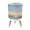 Color 2, variant on Beach Small Trash Can with Lid Waves Ocean Water Flowing blue Dreamy Flowing 1.8 Gallon Dog Proof Trash Can Round Garbage Can Waste Bin Wastebasket for Bathroom Bedroom Living Room