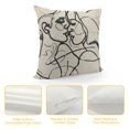 thumbnail image 4 of BCIIG Love Theme Decorative Throw Pillow Cover for Home Couch Living Room Bed Sofa - Aesthetic Design, Printed on Both Sides, 1PC 22x22in, 4 of 5
