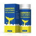 thumbnail image 1 of Mosiee 50Pcs Ammonia Nitrogen Quick Water Quality Test Strips Paper Kits For Freshwater Saltwater Aquarium About 30S Testing Timing, 1 of 9