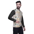 thumbnail image 3 of Atasi Floral Printed Wedding Jackets For Men Nehru Jacket Waist Coat For Festive Season-Large, 3 of 6